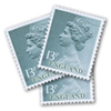 Stamp showing royalty in england wearing Lab-Grown Diamonds